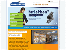 Tablet Screenshot of pfandleihhaus.com